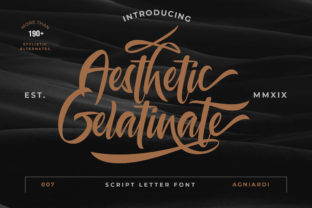 Aesthetic Gelatinate: A Bold Handwritten Font for Modern Branding