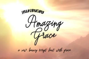 Amazing Grace Font: Bouncy & Fresh