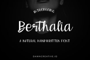 Berthalia Font: Elegant Handwritten Style for Makers