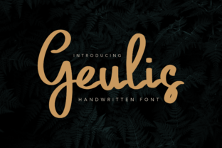 Geulis: A Modern Script Typeface for Handmade Brands