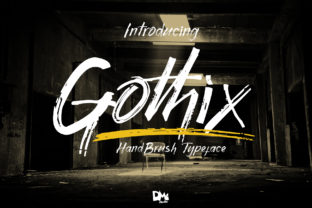 Gothix: The Artistic Handbrush Typeface for Makers