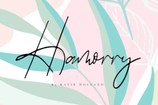 Hamorry: A Fresh Handwritten Font for Modern Editorial Design