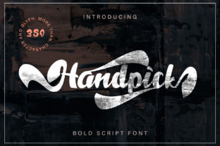 Handpick: A Bold Script Typeface for Editorial Impact