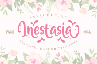 Inestasia: A Handwritten Script Font for Editorial Design