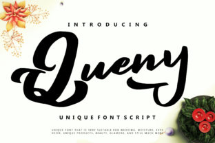 Queny Font Review: Bold Script for Campaign Headlines