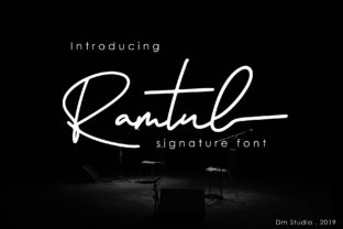 Ramtul: A Modern Script Typeface for Editorial Design