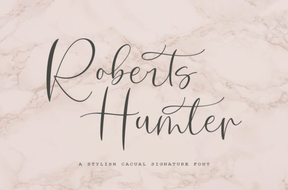 Roberts Hunter: A Modern Script Font for Branding