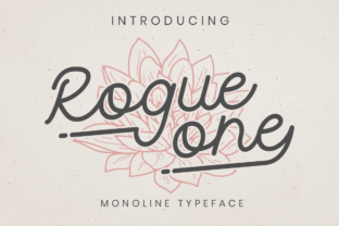 Rogue One: A Monoline Script Font for Modern Web Design