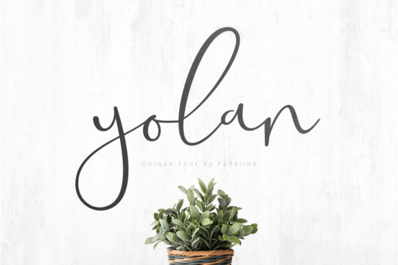Yolan: A Handwritten Typeface for Modern Editorial Design